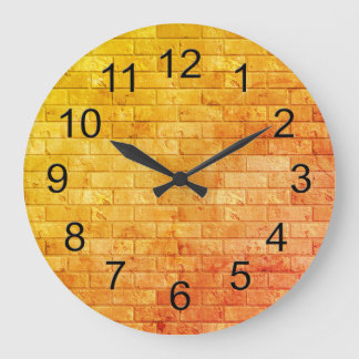Mooie Rustic Brick-wandtextuur Grote Klok
