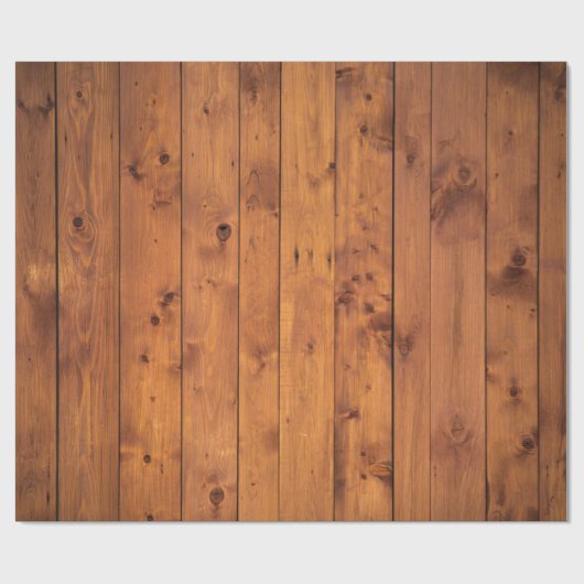 Mooie Rustic Knotty Pine Wooden Cadeaupapier (Vlak)