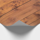 Mooie Rustic Knotty Pine Wooden Cadeaupapier (Hoek)