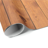 Mooie Rustic Knotty Pine Wooden Cadeaupapier (Rol Hoek)