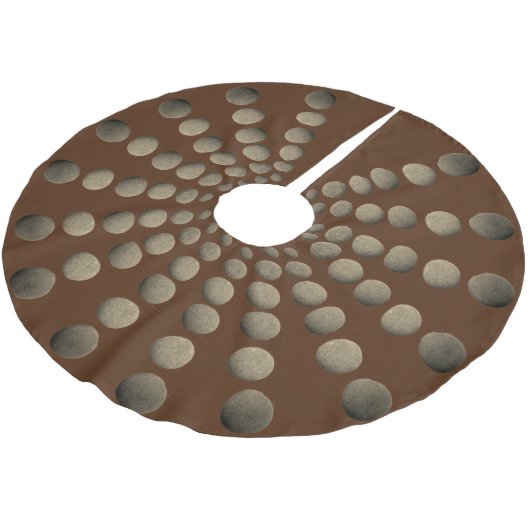 Mooie Rustic Stone Mandala Kerstboom Rok (Gekanteld)