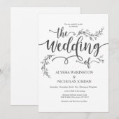 Mooie Rustic Wedding-kaart Kaart (Voorkant / Achterkant)