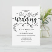 Mooie Rustic Wedding-kaart Kaart (Staand voorkant)