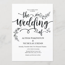 Mooie Rustic Wedding-kaart Kaart