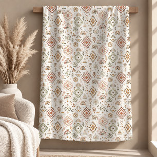 Mooie Rustieke Beige Boho Regenboog Deken