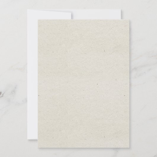 Mooie Rustieke Bloemige Bruiloft Kaart (Achterkant)