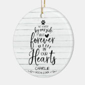 Mooie Rustieke Boerderijhuis Kat Of Hond Huisdier  Keramisch Ornament (Links)