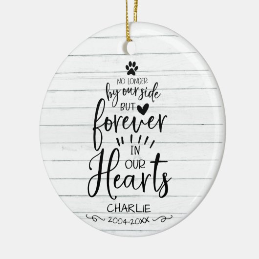 Mooie Rustieke Boerderijhuis Kat Of Hond Huisdier  Keramisch Ornament (Links)