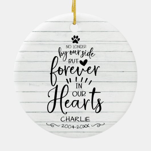 Mooie Rustieke Boerderijhuis Kat Of Hond Huisdier  Keramisch Ornament (Achterkant)