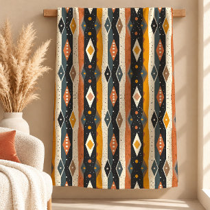 Mooie Rustieke Boho Geometrische Vormen Deken