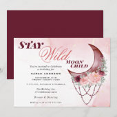 Mooie rustieke halve maan Mandala Kaart (Voorkant / Achterkant)