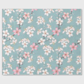 Mooie rustieke  kersenbloesems cadeaupapier (Vlak)