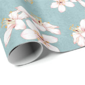 Mooie rustieke  kersenbloesems cadeaupapier (Rol Hoek)