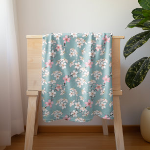 Mooie rustieke kersenbloesems sherpa deken