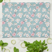 Mooie rustieke  kersenbloesems theedoek (Gevouwen)