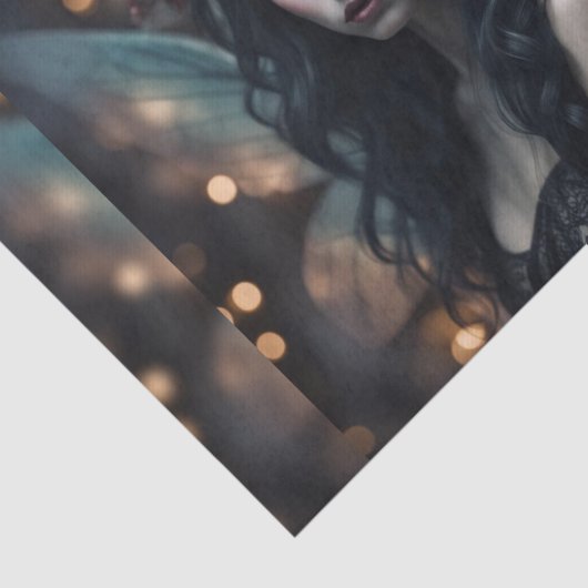 Mooie rustieke kerst fee decoupage papier (Detail)