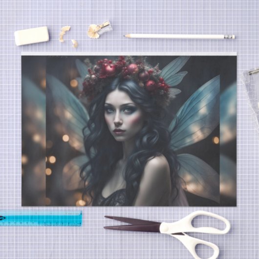 Mooie rustieke kerst fee decoupage papier (Craft)