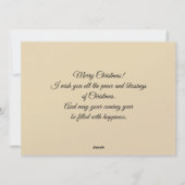 Mooie rustieke Kerst kaart  (Achterkant)