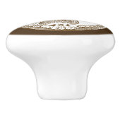 Mooie, rustieke,  paarden, keramische knop (Zijkant)