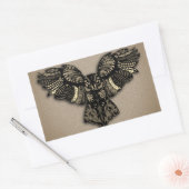 Mooie Rustieke Uil Rechthoekige Sticker (Envelop)