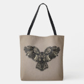 Mooie Rustieke Uil Tote Bag (Achterkant)