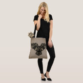 Mooie Rustieke Uil Tote Bag (Op model)