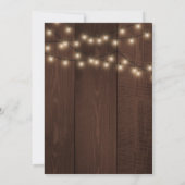 Mooie rustieke winter verlovingsfeestuitnodiging kaart (Achterkant)