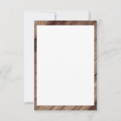 Mooie Rustige houtsloop en zonnebloemen Bedankkaart (Achterkant)