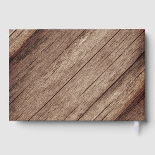 Mooie Rustige houtsloop met zonnebloemen Gastenboek (Achterkant)