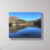 Mooie & rustige Lake Wrapped Canvas (Voorkant)