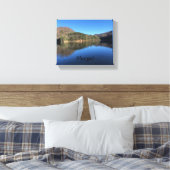 Mooie & rustige Lake Wrapped Canvas (Insitu (Slaapkamer))