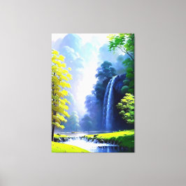 Mooie rustige Natuur schilderij canvas print