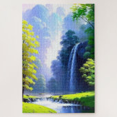 Mooie rustige Natuur schilderij puzzel Legpuzzel (Verticaal)