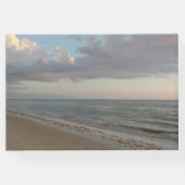 Mooie rustige strand bruiloft gastenboek (Achterkant)