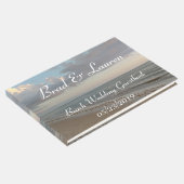 Mooie rustige strand bruiloft gastenboek (Hoek)