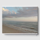 Mooie rustige strand bruiloft gastenboek (Achterkant)