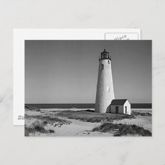 Mooie Rustische  vuurtorfoto's Briefkaart (Voorkant / Achterkant)