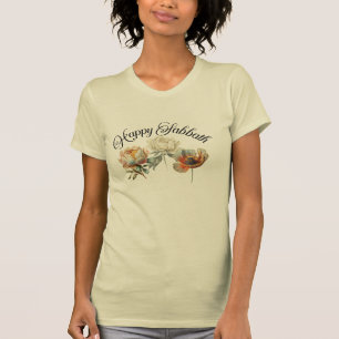 Mooie Sabbath T-Shirt met bloemen