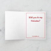 Mooie Sable Corgi met Harten Feestdagen Kaart (Binnen)