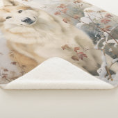 Mooie Sable Husky Sherpa Deken (3/4)