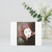 Mooie Sad Woman Briefkaart (Staand voorkant)
