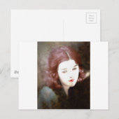 Mooie Sad Woman Briefkaart (Voorkant / Achterkant)