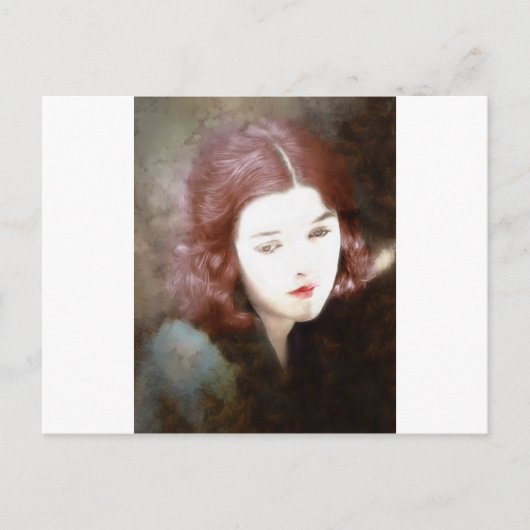 Mooie Sad Woman Briefkaart (Voorkant)