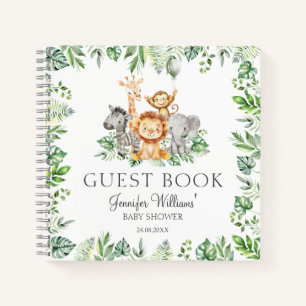 Mooie Safari Baby Shower Gastengboek Cadeau Notiti Notitieboek