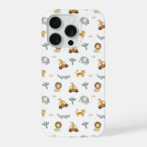 Mooie Safari Dieren Jungle Patroon Hoesje