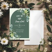 Mooie Sage Greenery bruiloft uitnodiging