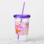 Mooie Sakura Cherry Blossom Acryltumbler Acryl Drinkbeker (Achterkant)