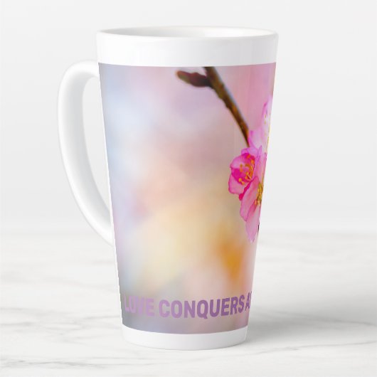 Mooie Sakura Cherry Blossom Latte Mok (Linkerhoek)