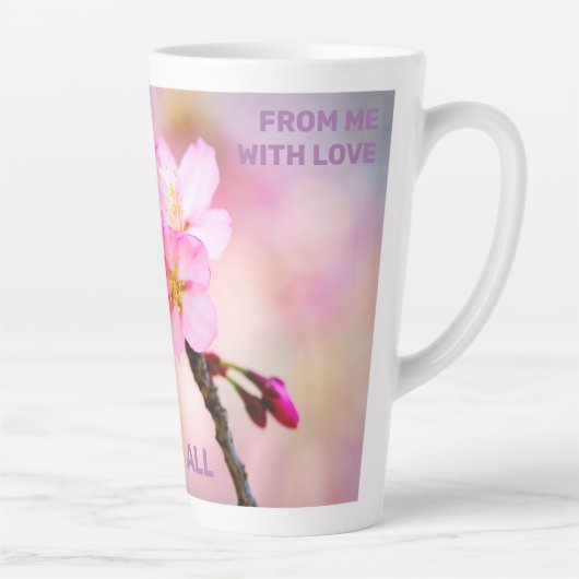 Mooie Sakura Cherry Blossom Latte Mok (Rechts)