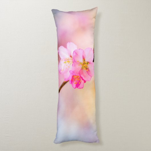 Mooie Sakura Cherry Blossom Lichaamskussen (Achterkant (Verticaal))
